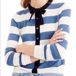 Jcrew Striped Cardigan